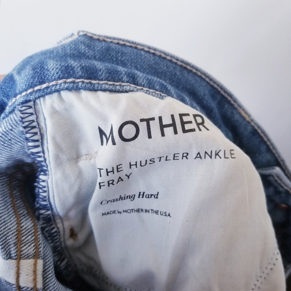 Mother Hustler Ankle Fray Jeans Size 32 - Picture 6 of 7